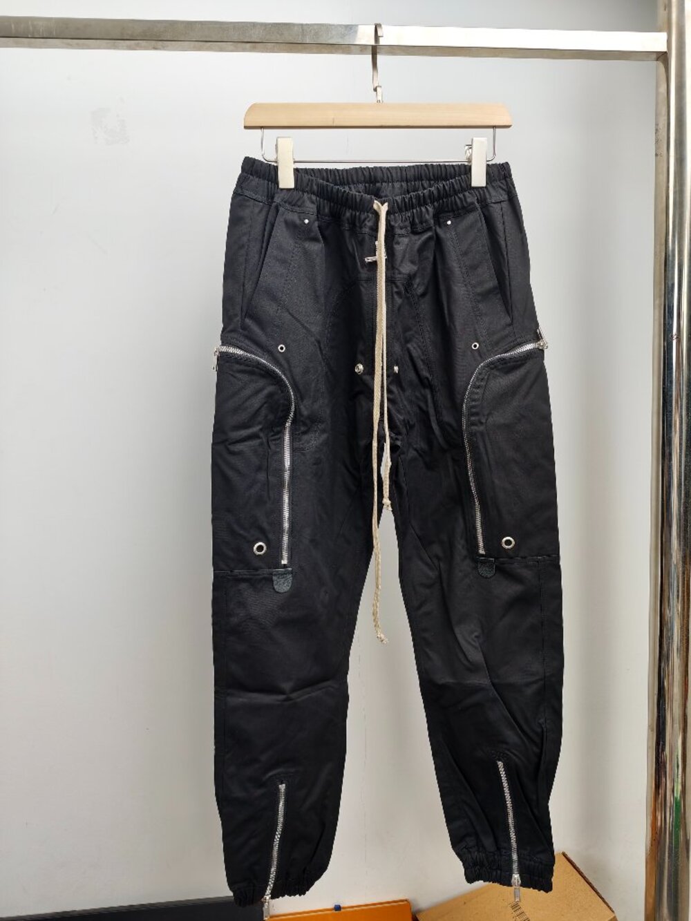 Black Rick Owens DRKSHDW Cargo Jogger Pants
